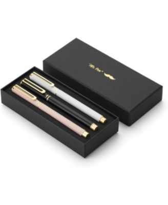Luxury Pen Set, Assorted Color Barrels, Black Ink, Fancy Pen,