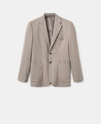 Men's Slim-Fit Micro-Houndstooth Jacket