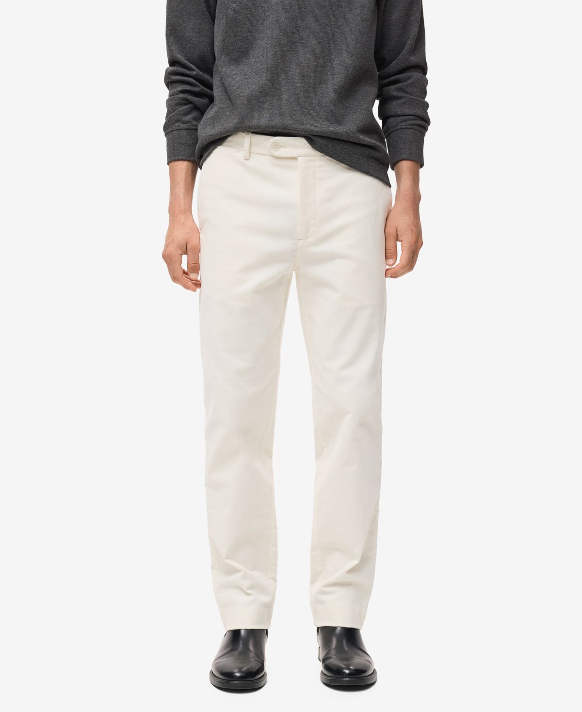 Мужские вельветовые хлопчатобумажные брюки обычного покроя