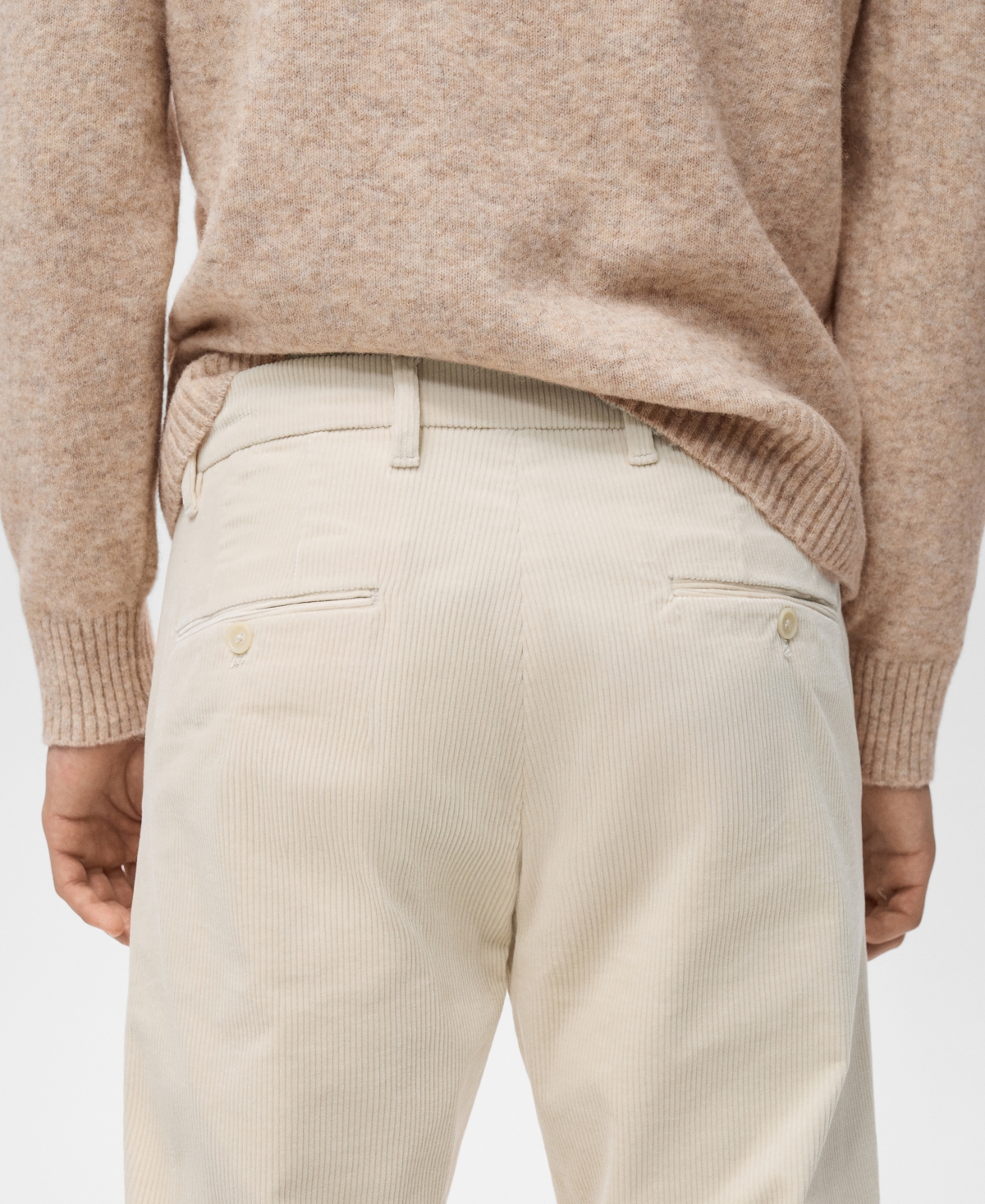 Mango Men's Corduroy Slim-Fit Pants