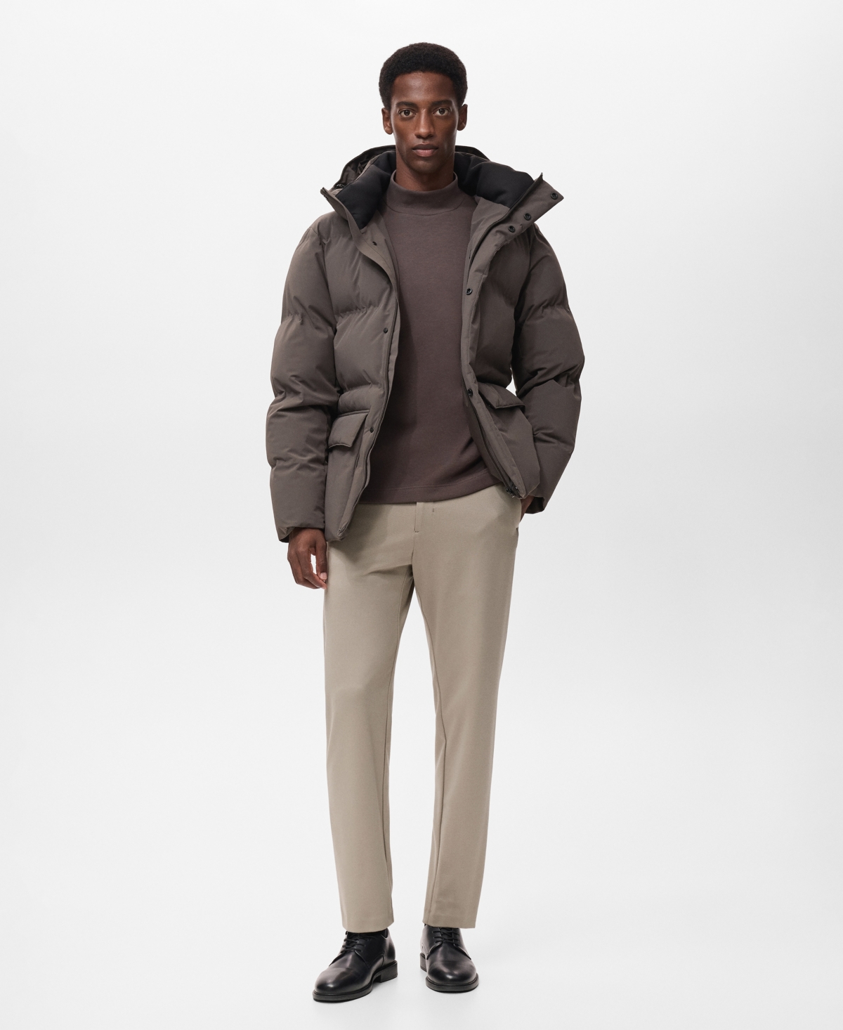 Mango Men's Thermoregulating Waterproof Padded Anorak