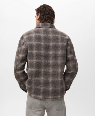 Men's Wool-Blend Check Jacket