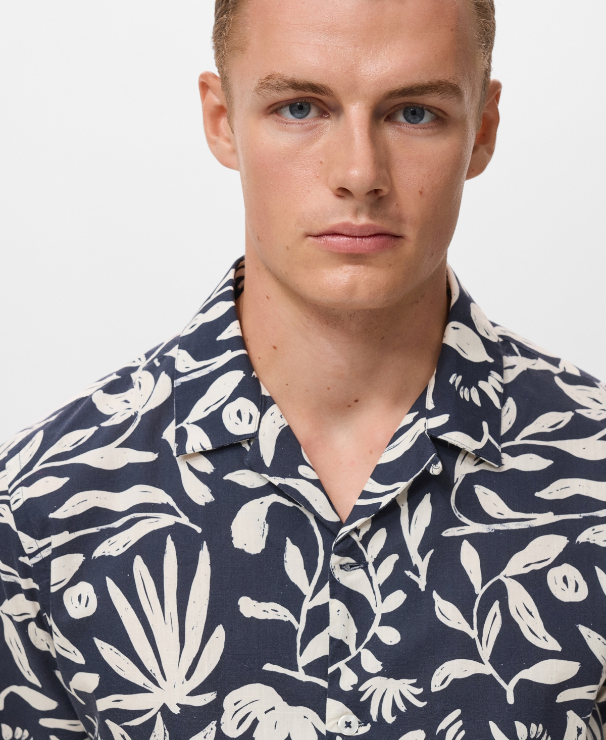 Mango Men's Relaxed-Fit Printed Shirt