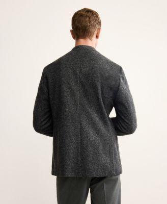 Men's Slim Fit Wool Blend Blazer