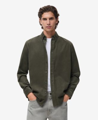 Men's Classic-Fit Micro-Corduroy Shirt
