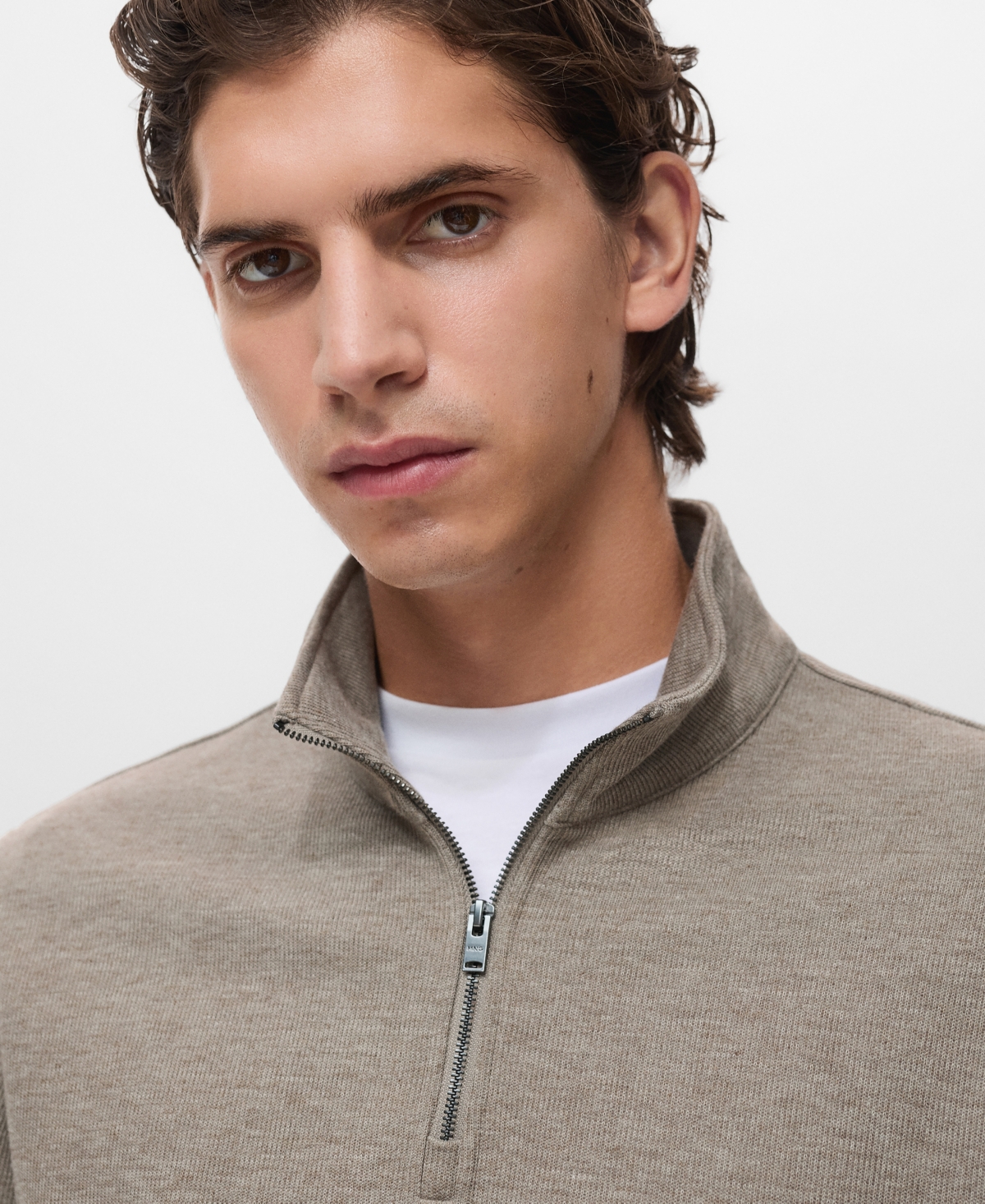 Mango Men's Regular-Fit Zip-Up Sweatshirt