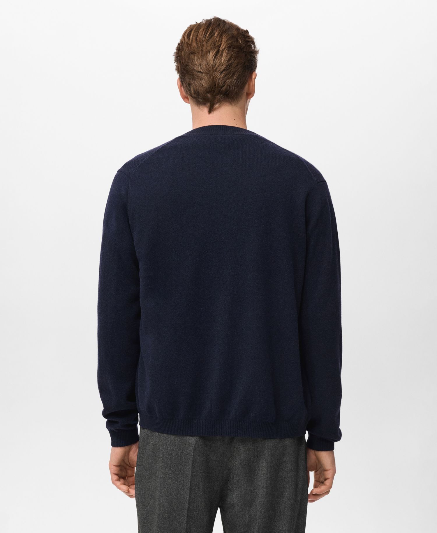 Men's Extra-Fine Wool Buttons Cardigan Sweater