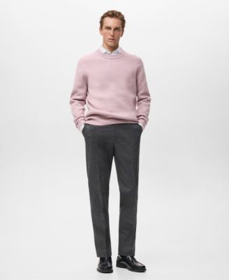 Men's Knitted Ribbed Sweater