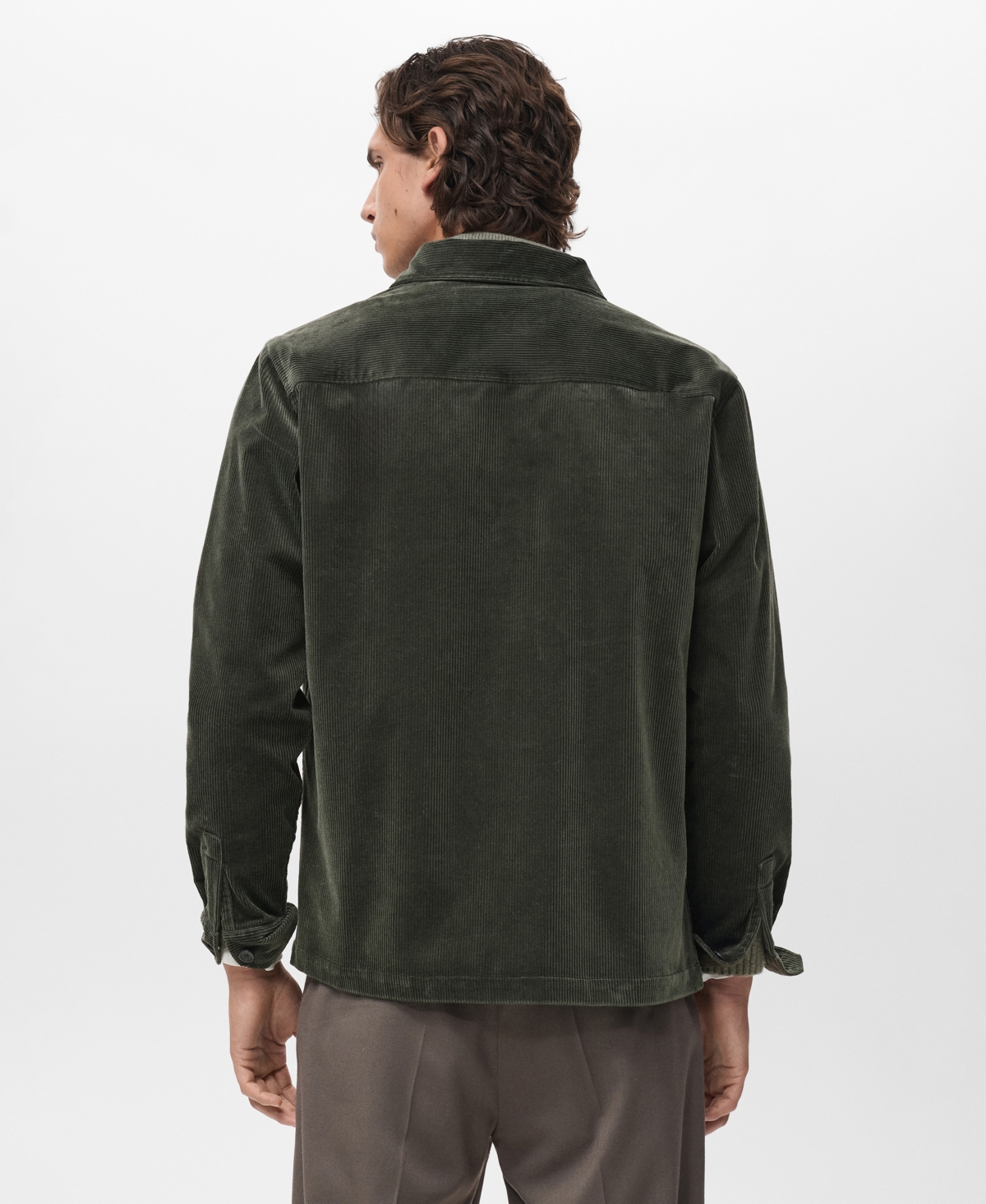 Mango Men's Corduroy Pockets Overshirt
