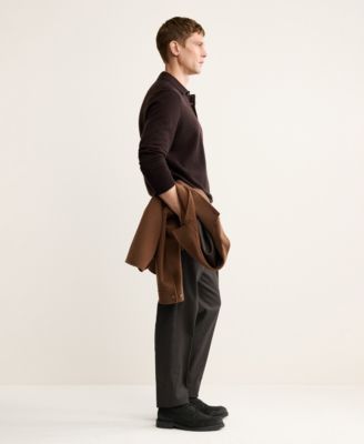 Men's Cashmere Polo Sweater