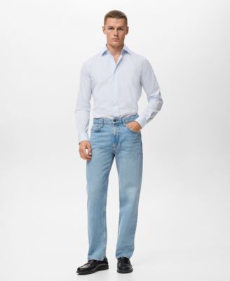 Men's Cotton Striped Slim-Fit Shirt