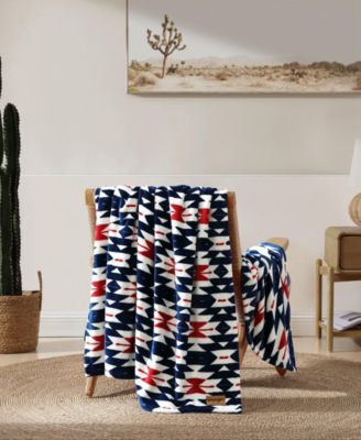 Americana Printed Ultra Soft Plush Fleece Throw, 50" x 70"