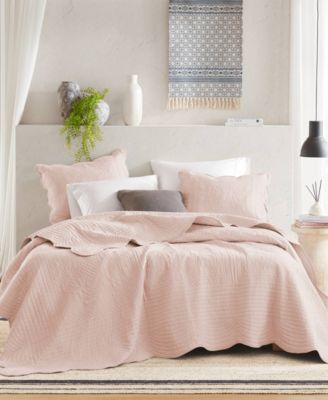 Tuscany Reversible Scalloped Edge 3-Pc. Quilt Set, King/Cal King