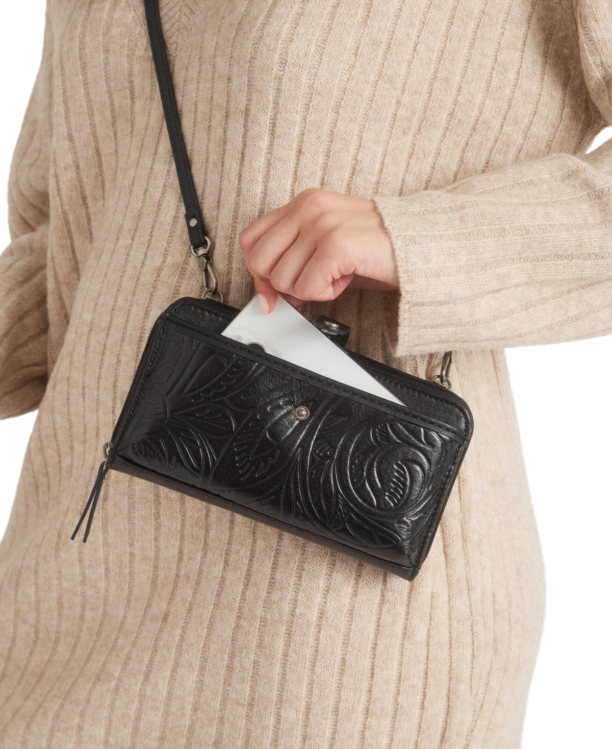 The Sak Women's Iris Leather Convertible Crossbody Bag