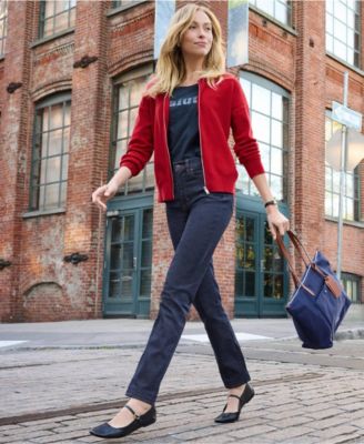 Women's Tall Recover High Rise Straight Leg Blue Jeans