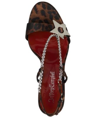 Women's Embellished Sculpted Platform Wedge Sandals