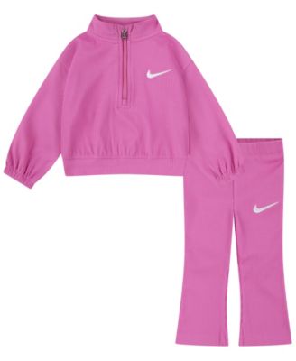 Nike - Baby Girls' Quarter Zip Top and Leggings, 2-Piece Set