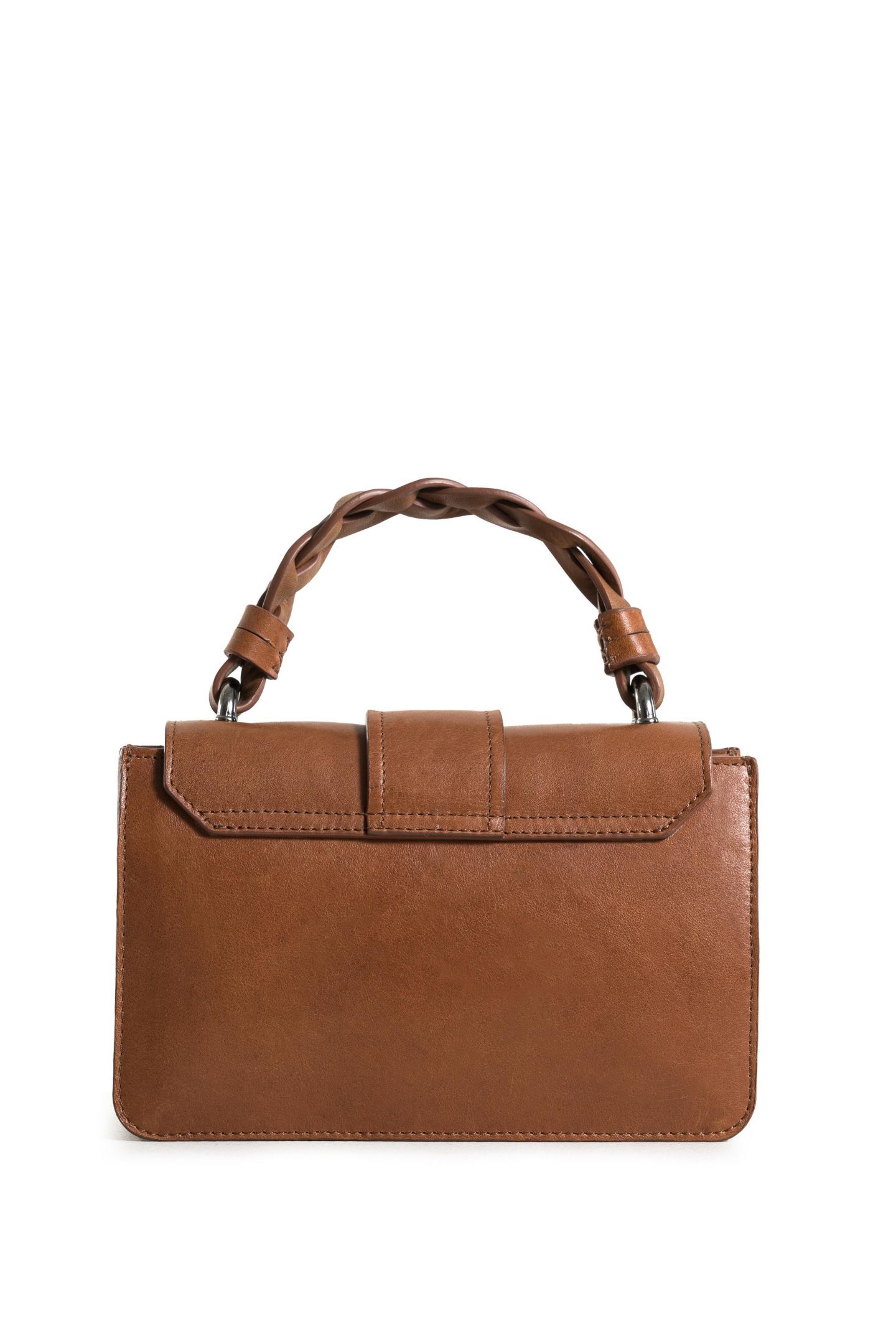 Женская сумка Velez Garniel Mini Bowling Bagleather With Braided Handle, цвет: Медовый — фото 3