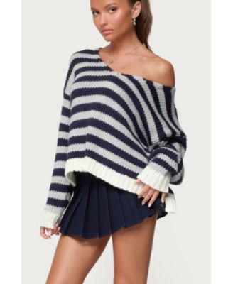 Women's Eugenie Oversized Striped Knit Sweater