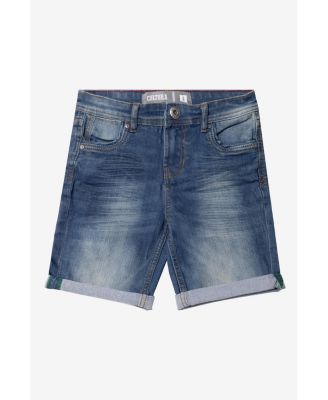 Big Boys Roll-Up Denim Shorts 2-Pack