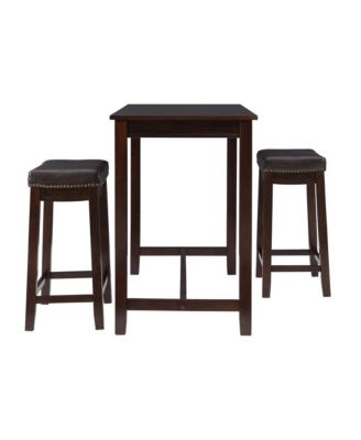 Claridge 3Pc Counter Set Brown