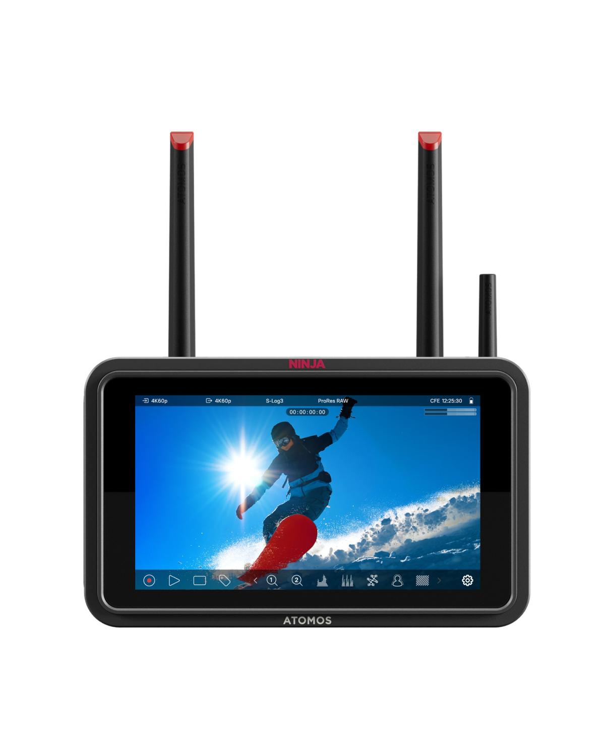 Atomos Ninja Tx 5.2" Full Hd Touchscreen Wi-Fi Hdr On-Camera Monitor/Recorder, Supports 12G-sdi/4K Hdmi, Bundle with Universal Power Kit