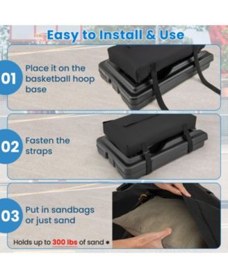 Basketball Hoop Sandbag Holds up to 300 LBS