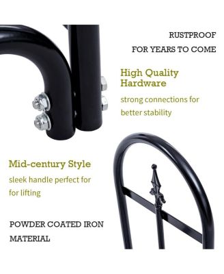 2 Feet Outdoor Heavy Duty Steel Firewood Storage Holder