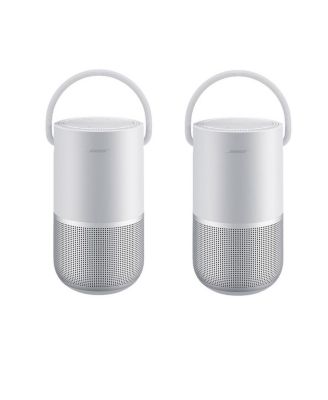 2x Portable Home Speaker, Luxe Silver