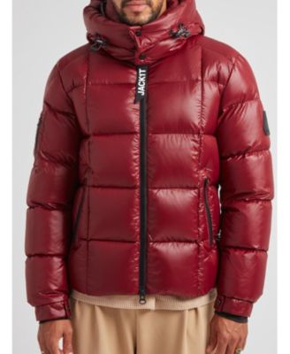 Men's EZ Boxed Hooded Racer Puffer Jacket