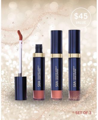 Siia Cosmetics 3-Pc. Liquid Lipstidck Trio Set - Warm Neutral