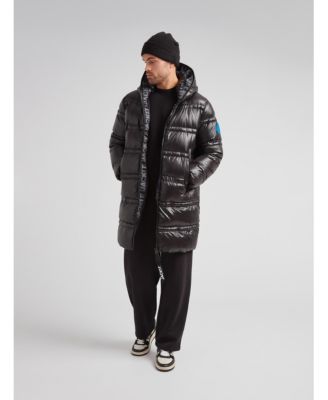 Men's R4D Tramline Hooded Long Puffer Coat