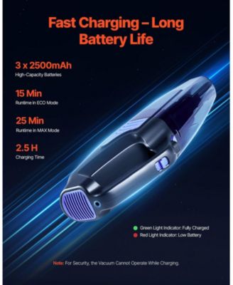 Handheld Vacuum, Cordless Portable Cleaner with HEPA Filter & Brushes, Lightweight and Powerful Suction for Car, Home, Office, Pet Hair