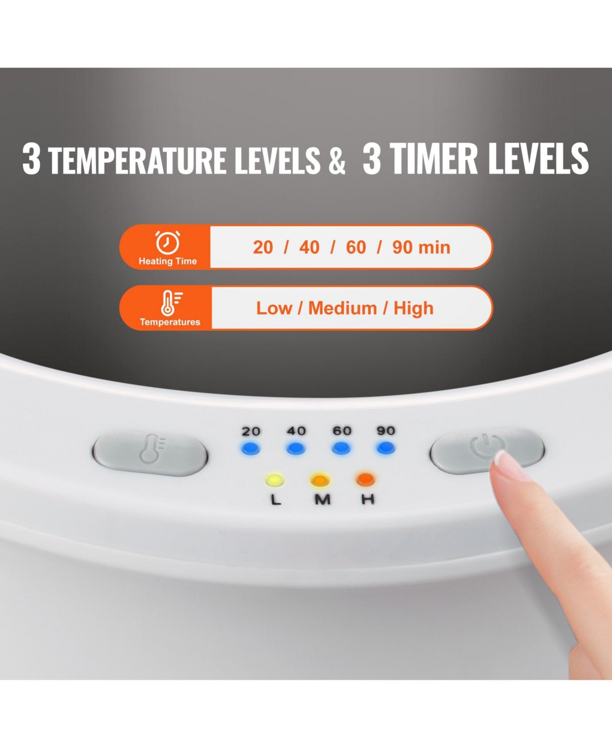 Ecooso Towel Warmers for Bathroom, Towel Warmer Bucket Auto Shut Off for Spa Fits up to 3 Oversized Bath Towels, Blankets, Clothes, Bathrobes