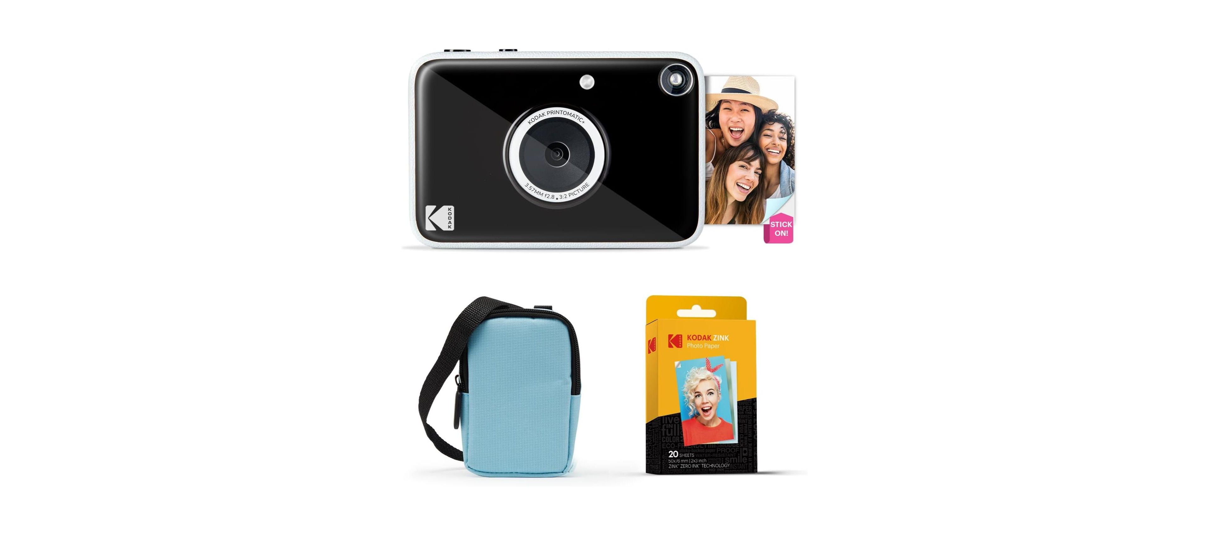Kodak Printomatic+ Instant Camera Bundle 10MP w/ 20 Zink Paper
