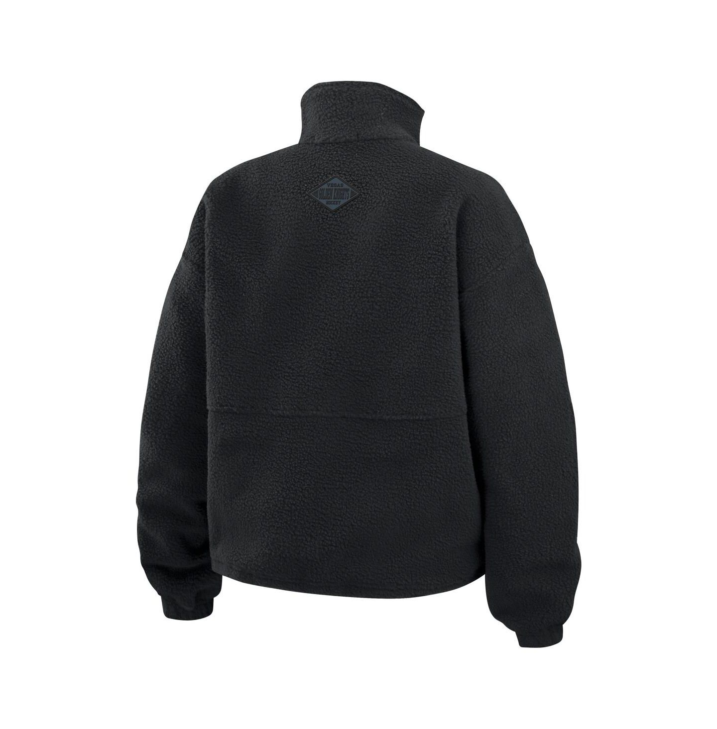 Женская куртка WEAR by Erin Andrews Black Vegas Golden Knights Polar Fleece Half-Zip — фото 3