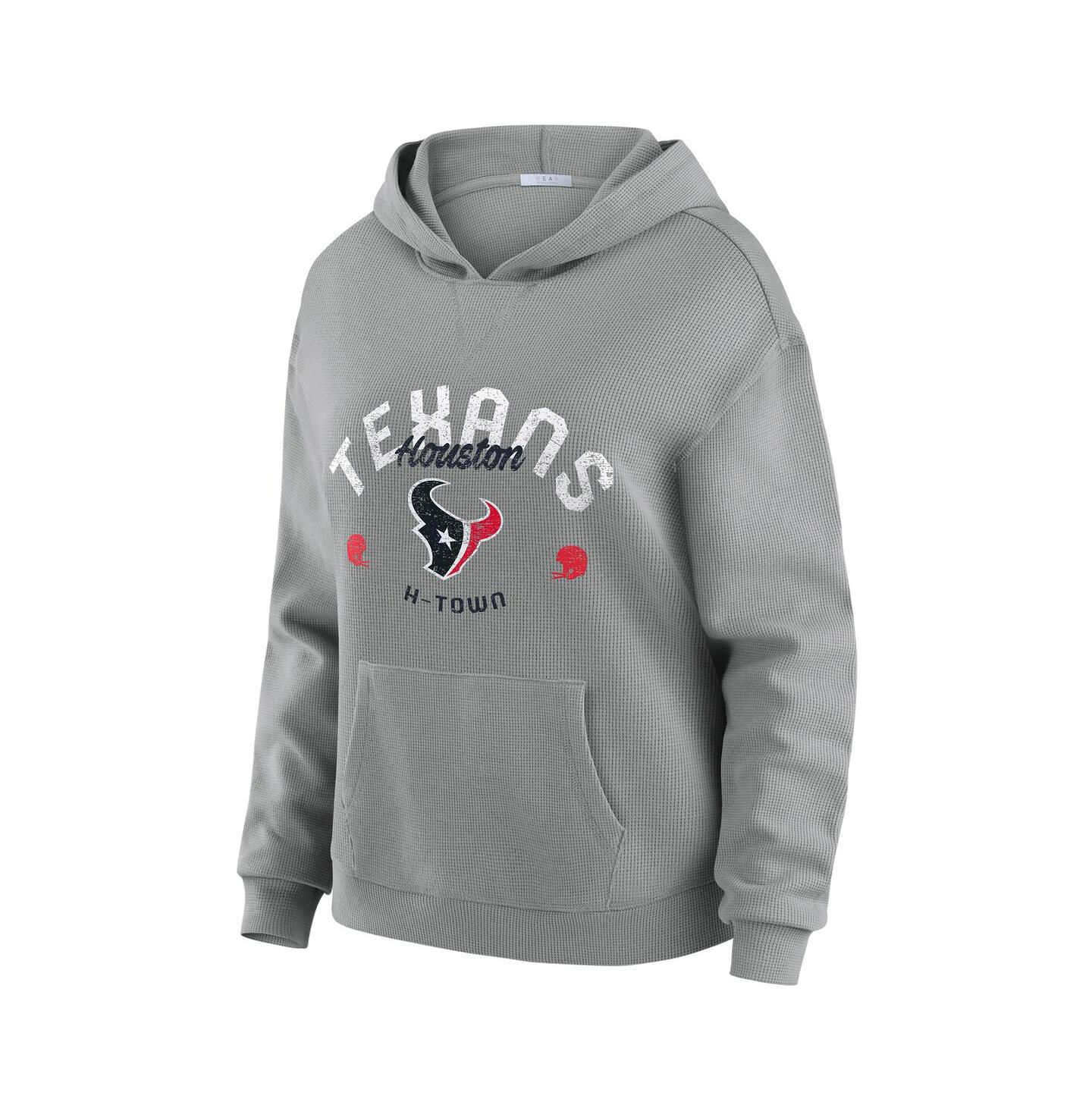 Женский домашний комплект Wear by Erin Andrews Houston Texans: рубашка с капюшоном и брюки — фото 3