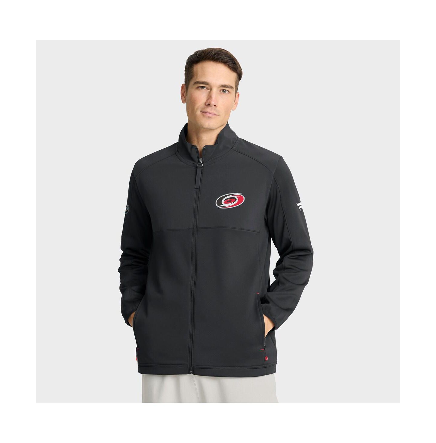 Мужская куртка Fanatics Black Carolina Hurricanes Authentic Pro Rink Full-Zip — фото 1