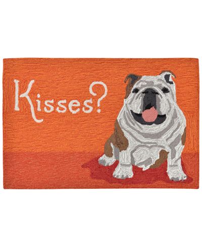 Liora Manne Front Porch Indoor/Outdoor Wet Kiss Orange Area Rug