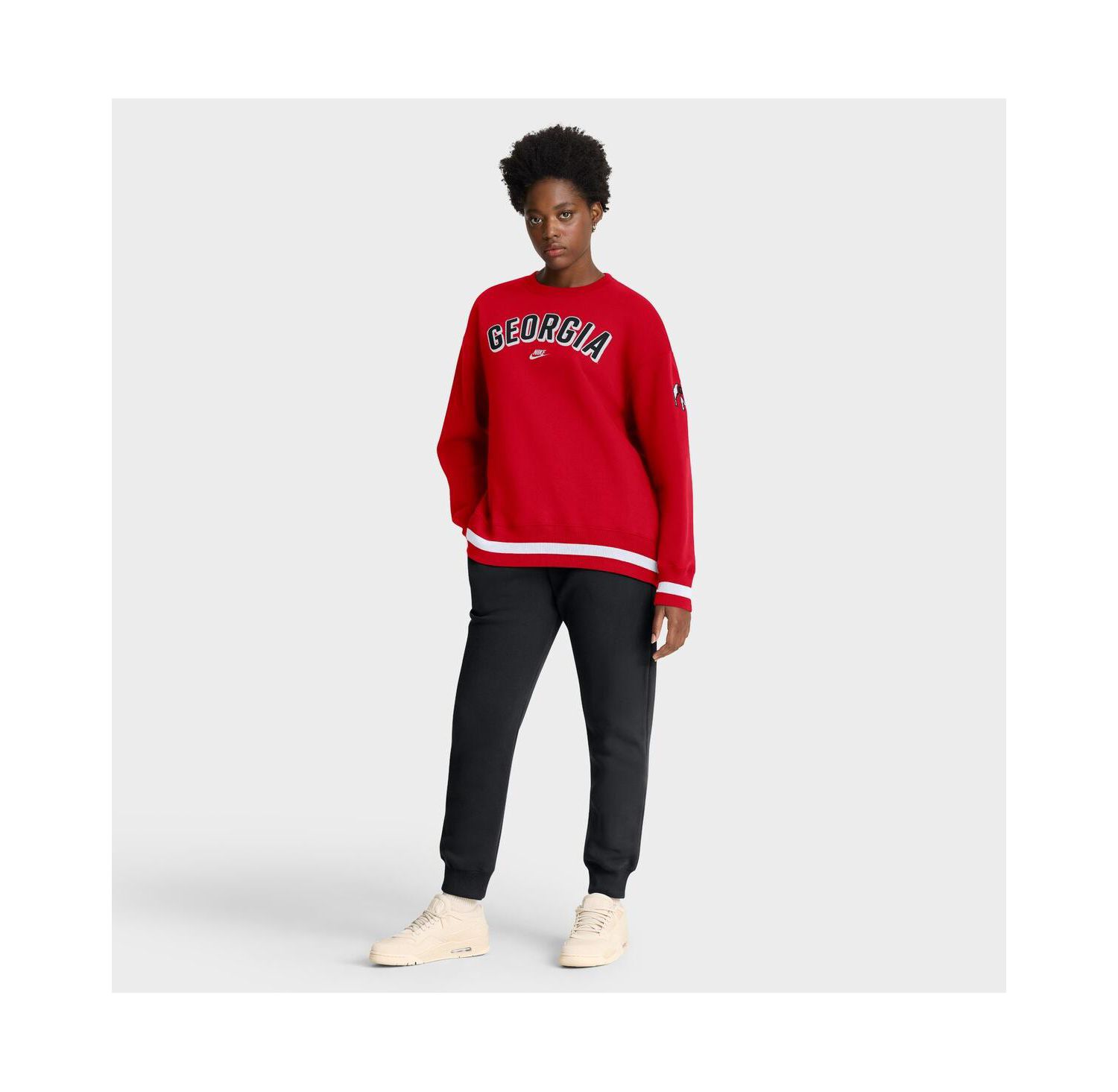 Women's Red Georgia Bulldogs Oversized Legacy Phoenix Sweatshirt