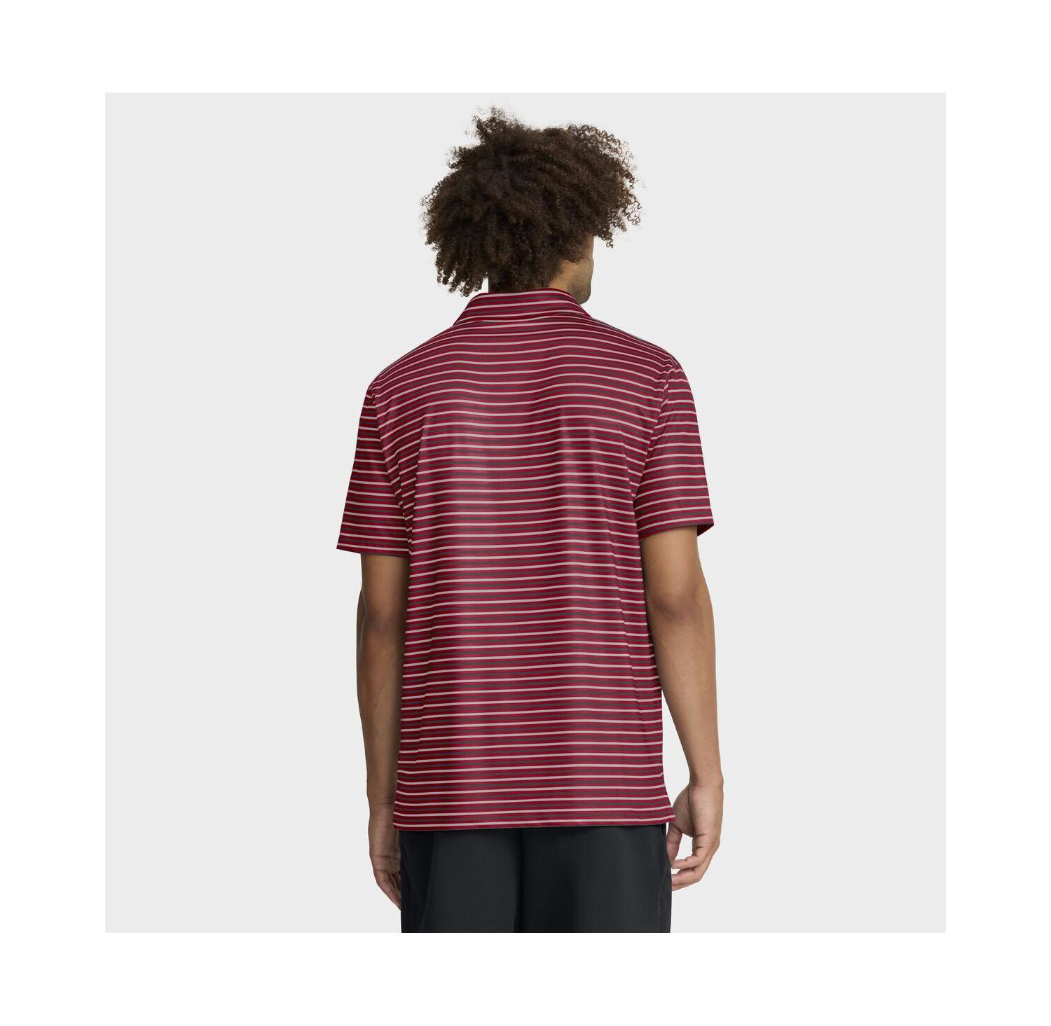 Men's Crimson Alabama Crimson Tide 2025 Coaches Premium Tour Stripe Dri-FIT Polo Shirt