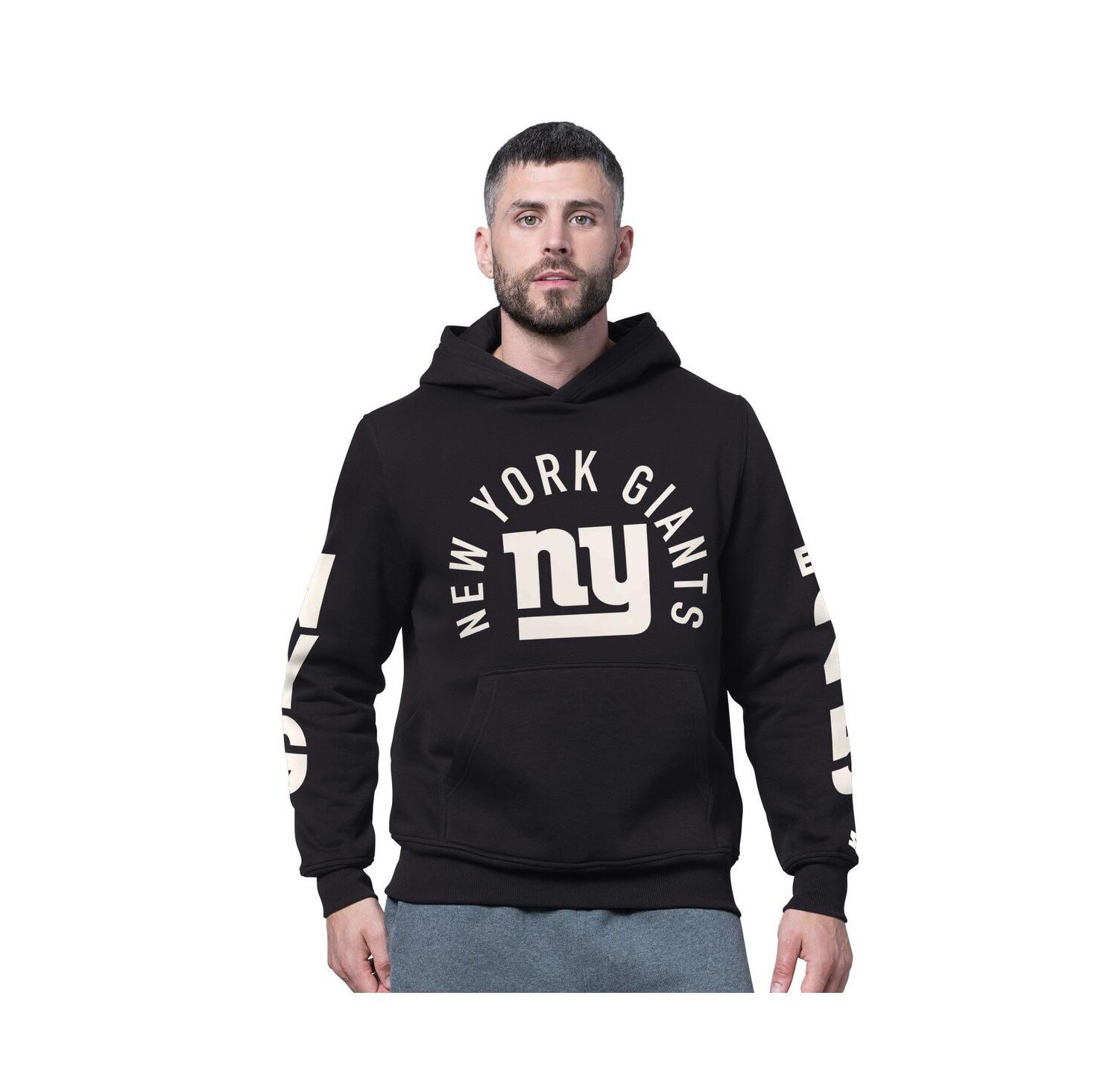 Men's Black New York Giants Handoff Fleece Hoodie Sweatshirt