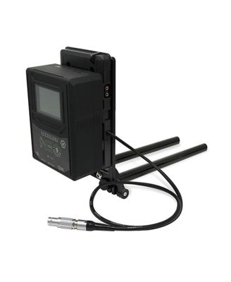 15mm Rail Mount Cheese Plate with V-Mount Battery Plate and 10" 2-Pin Coil Cable for RED Komodo