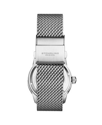 Mens Marinier 4079 Automatic 42 mm Dive Watch with Sunray Dial and Mesh Bracelet