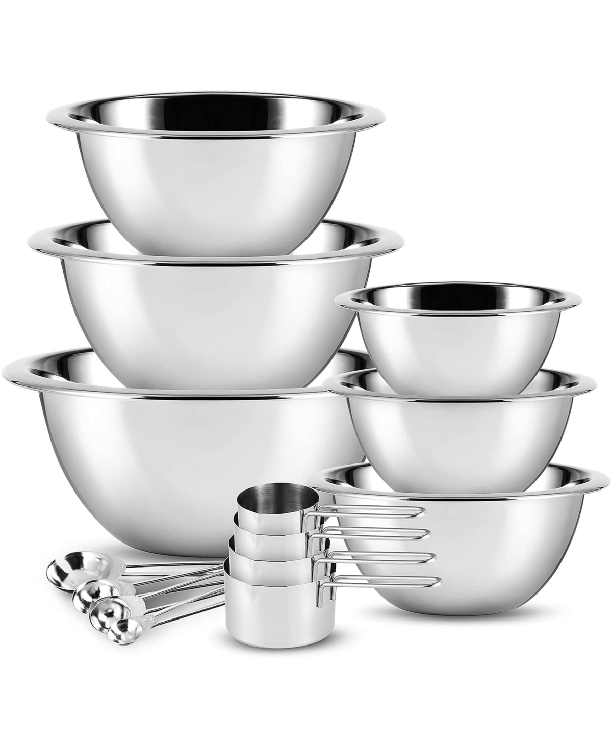 Nestl Stainless Steel 14-Pc. Mixing Bowls Measuring Cup Set