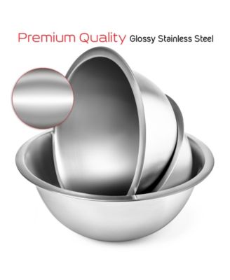 Stainless Steel 14-Pc. Mixing Bowls and Measuring Cups Set