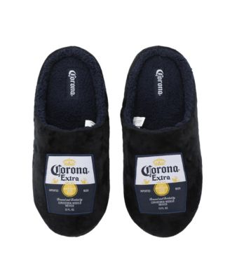 Men's Beer Labels Black Scuff Slippers