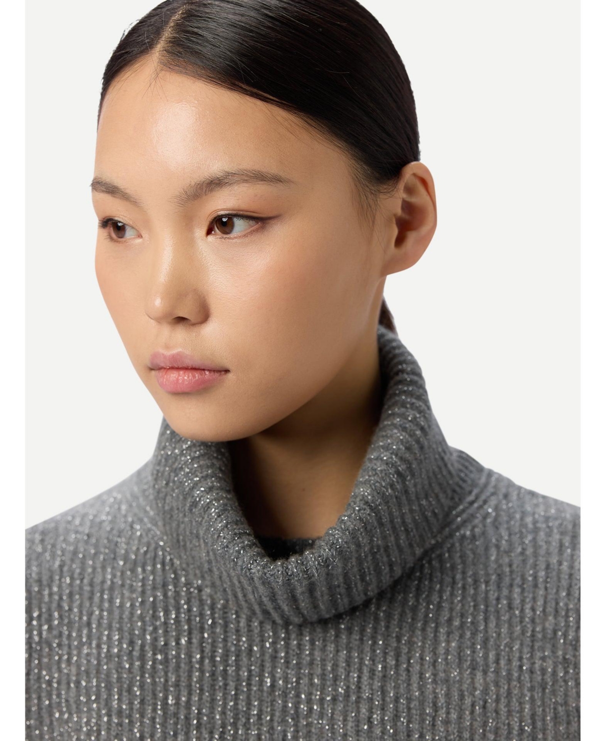 Gobi Cashmere Women's Cashmere Sweater with Detachable Collar