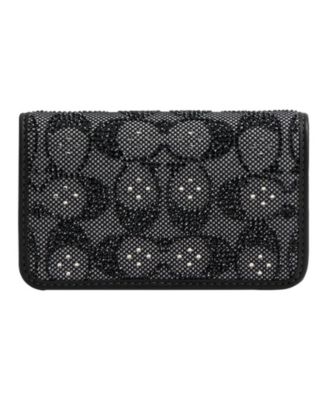 COACH - Essential Crystal Signature Jacquard Slim Card Case