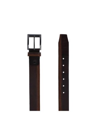 Men's Santiago Mixed Genuine Leather Stitched 38mm Casual Belt